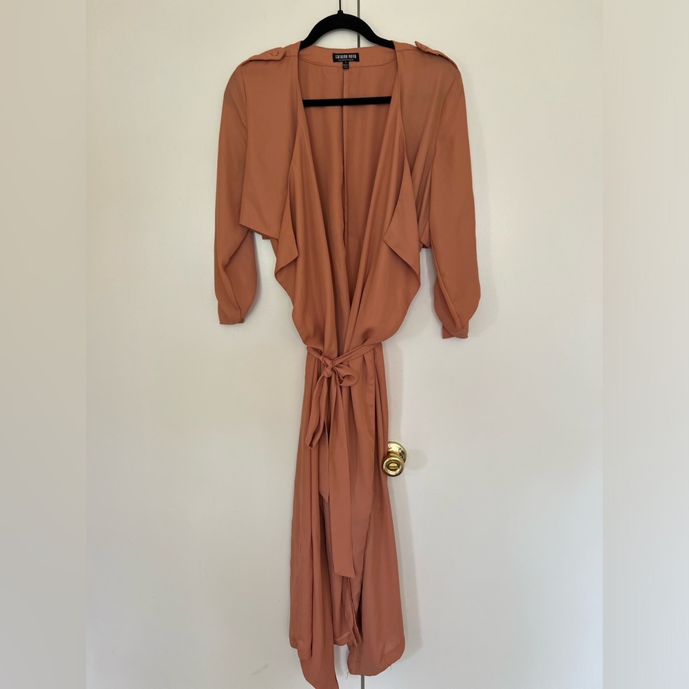 Fashion nova long overcoat size small